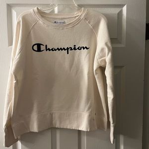 Misses slightly worn cream color sweatshirt